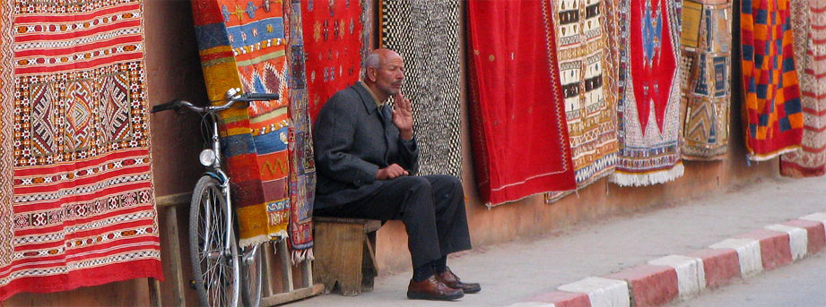 Marrakech tapijthandelaren